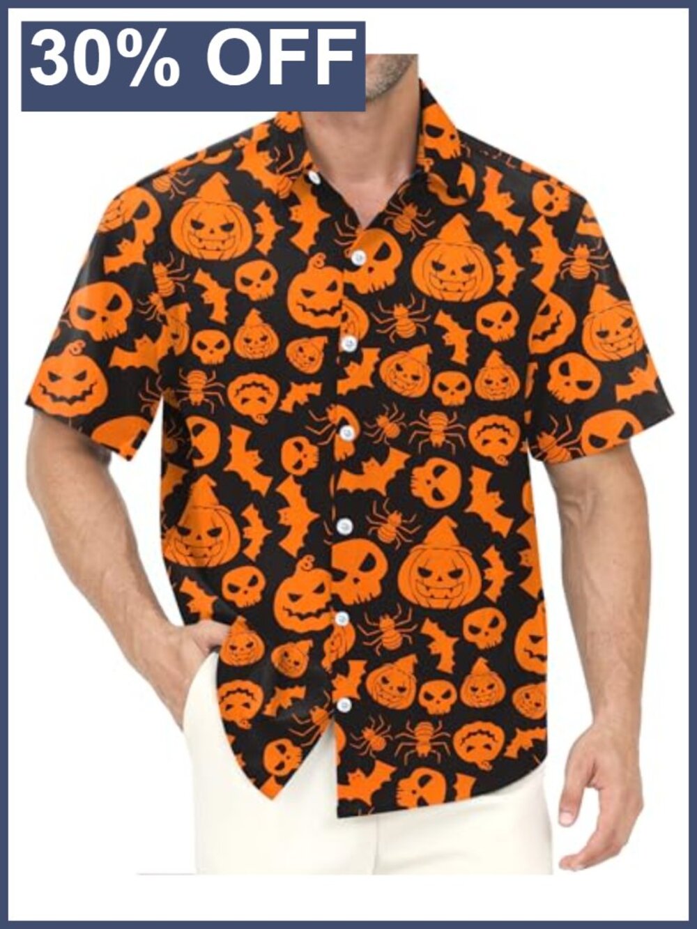 Men's 4-Way Stretch Hawaiian Button Up Shirt Beach Party